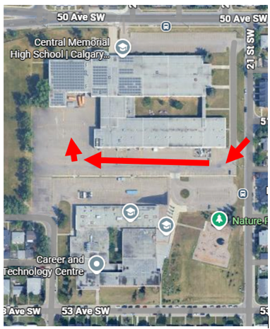 CMHS Backing Parking